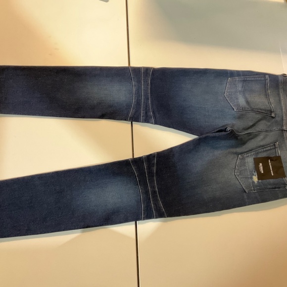 Hudson Los Angeles The Blinder Biker Blue Jeans - NWT - Size 32 - Picture 5 of 10